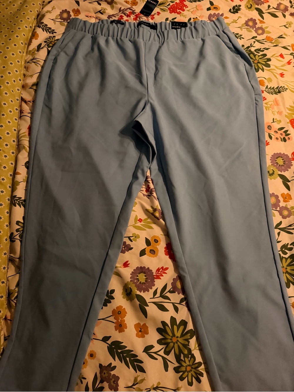 Light Blue Casual Pants